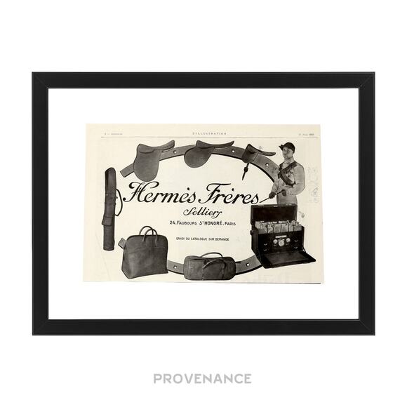 🔴 Hermes Antique Vintage Newsprint Ad - Hermès Frères - Picture 1 of 6